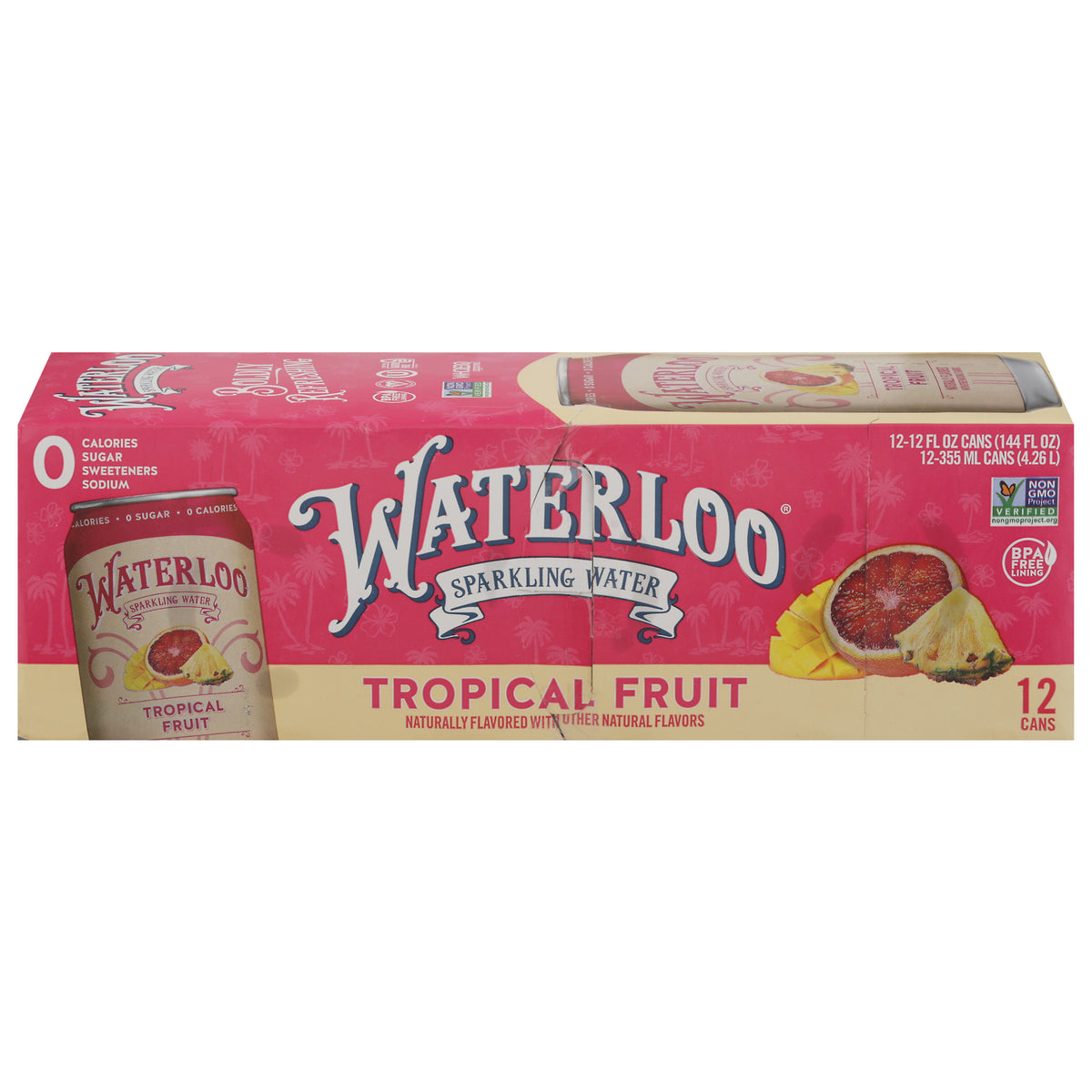 Waterloo - Spk Water Tropical Fruit - CS of 2-12/12 FZ