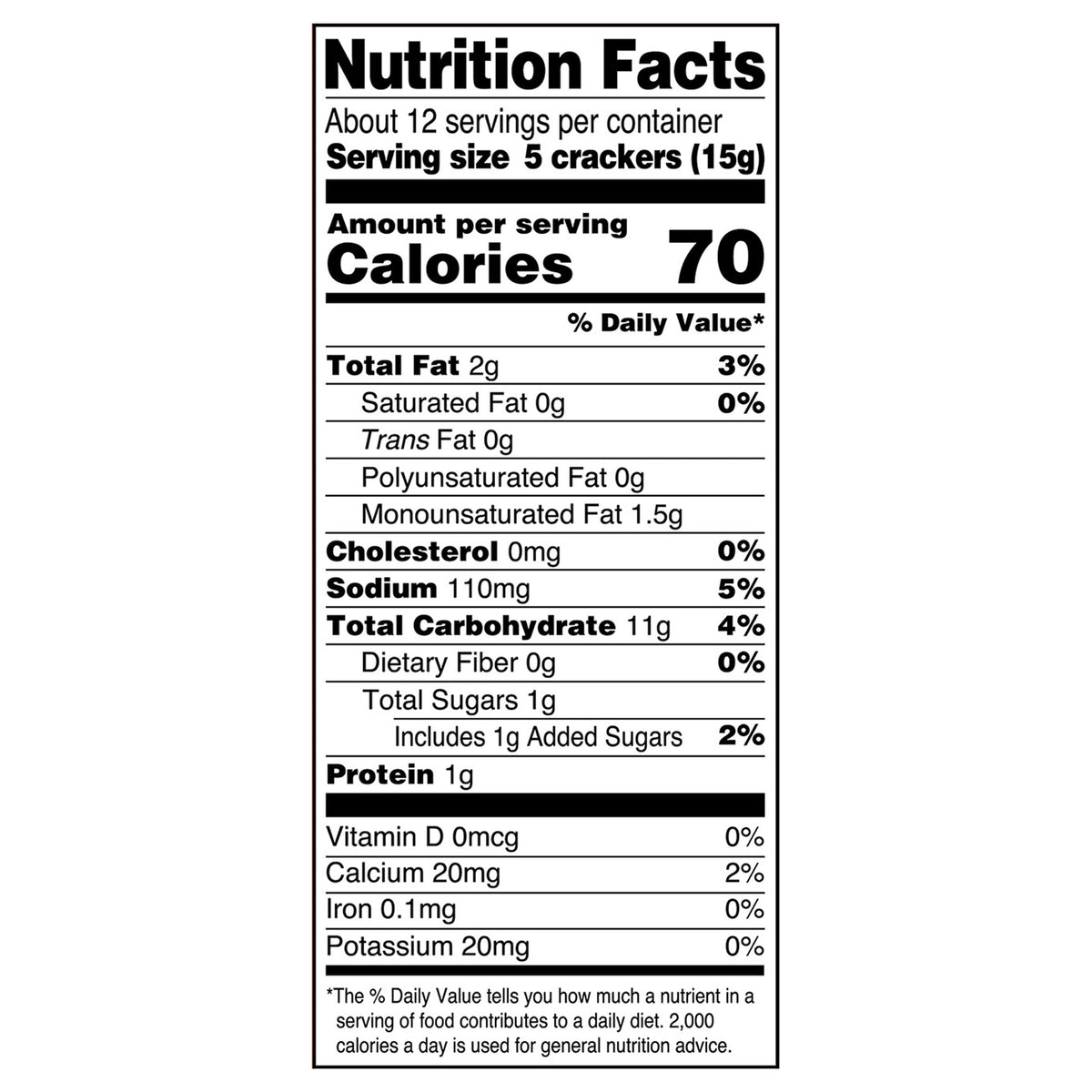 Back To Nature - Crackers Clasic Round - CS of 6-6.5 OZ