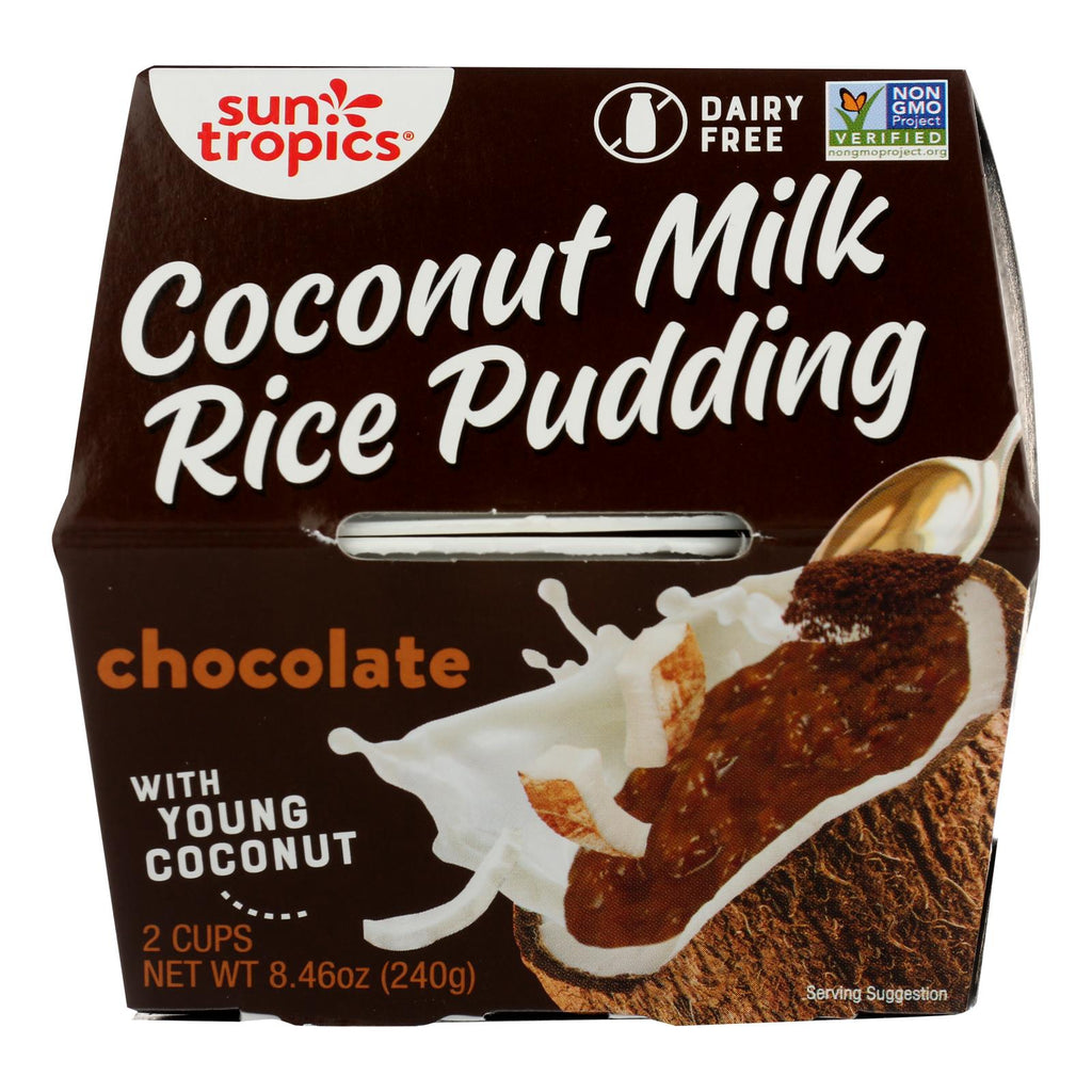 Sun Tropics Classic Cocoa Coconut Rice Pudding  - Case of 6 - 8.46 OZ