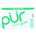 Pur Gum, Spearmint Gum 9 Pieces, Case Of 12, 12.6 gr