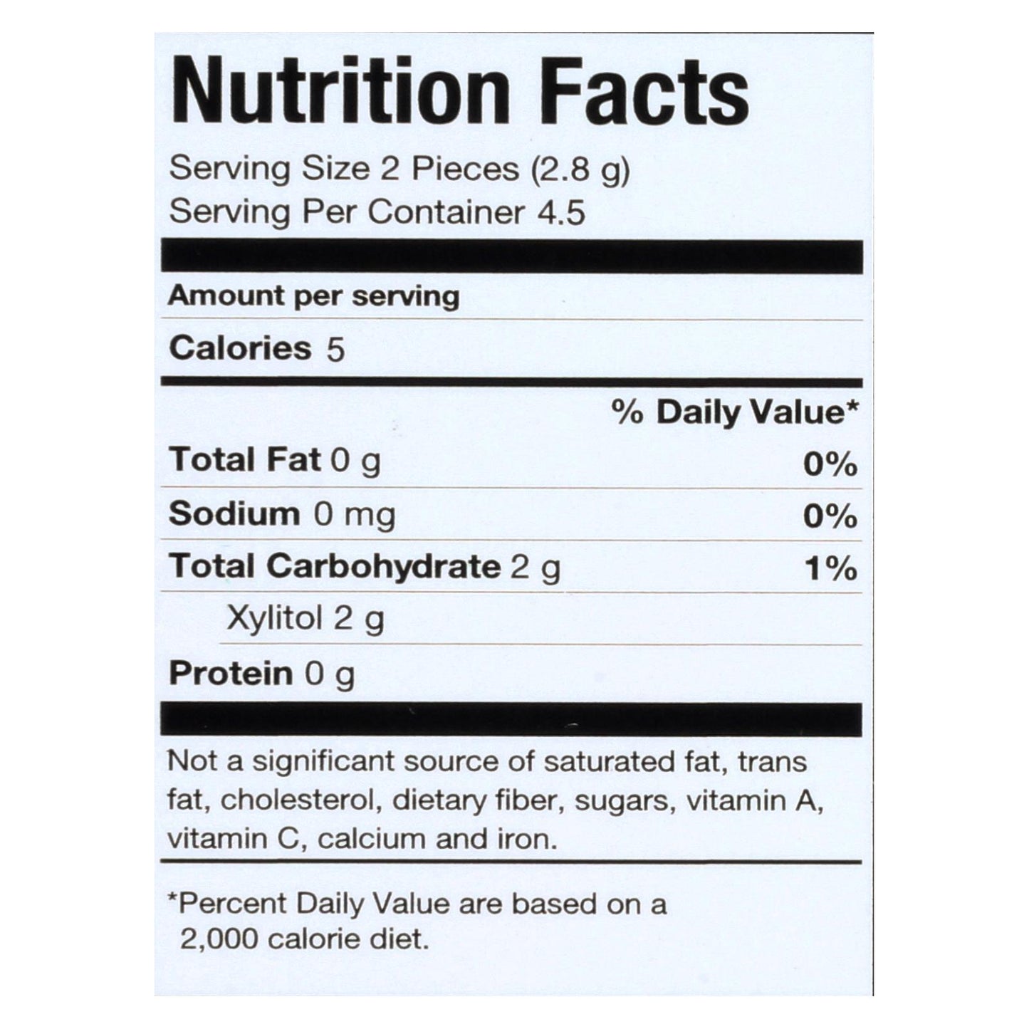 Pur Gum, Spearmint Gum 9 Pieces, Case Of 12, 12.6 gr