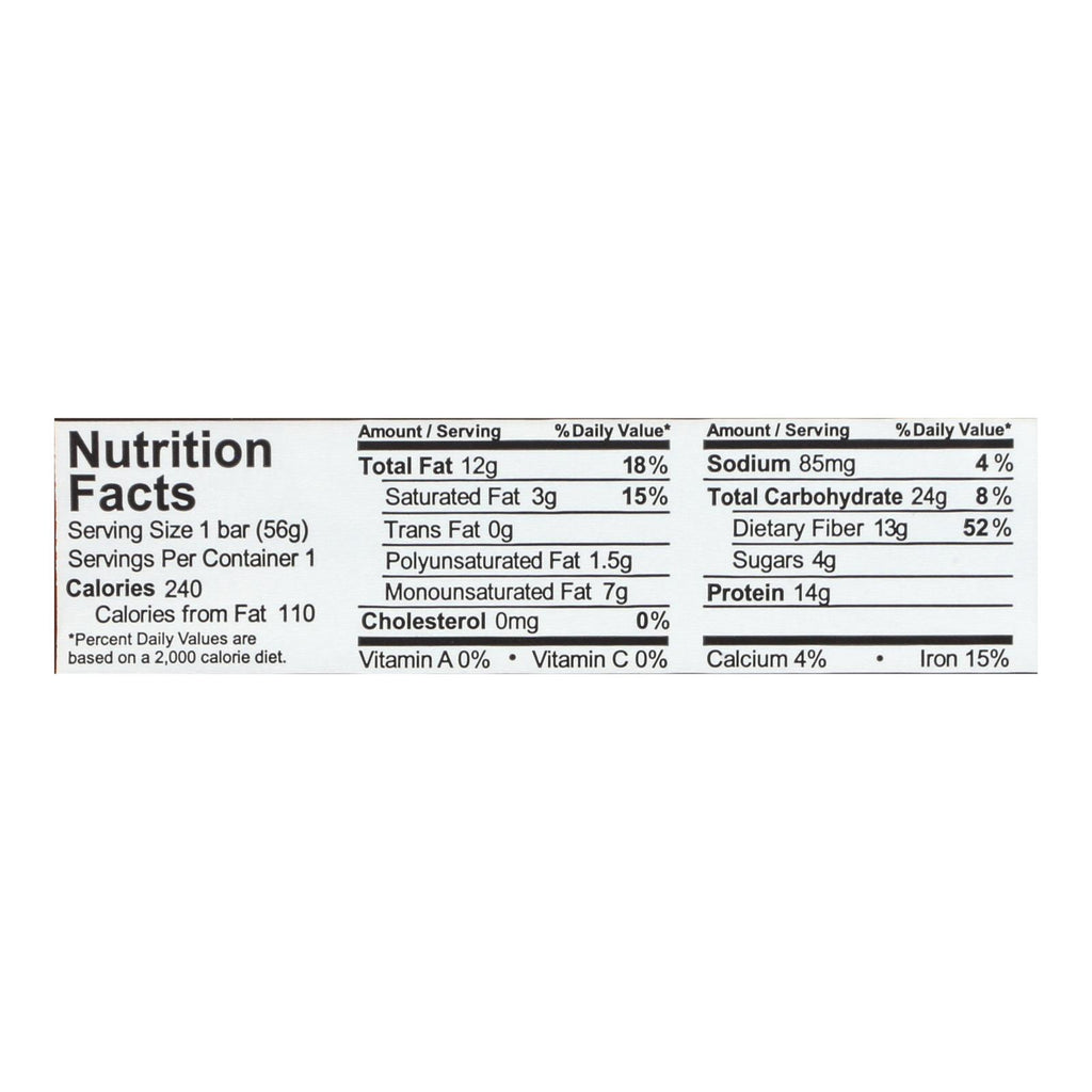 Aloha, Organic Peanut Butter Chocolate Chip Plant Protein Bar, Case Of 12, 1.9 oz