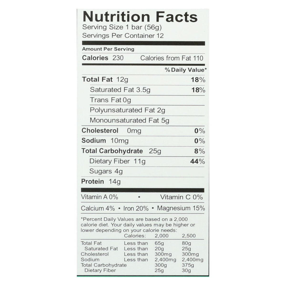 Aloha, Organic Chocolate Mint Plant Protein Bar, Case Of 12, 1.98 oz