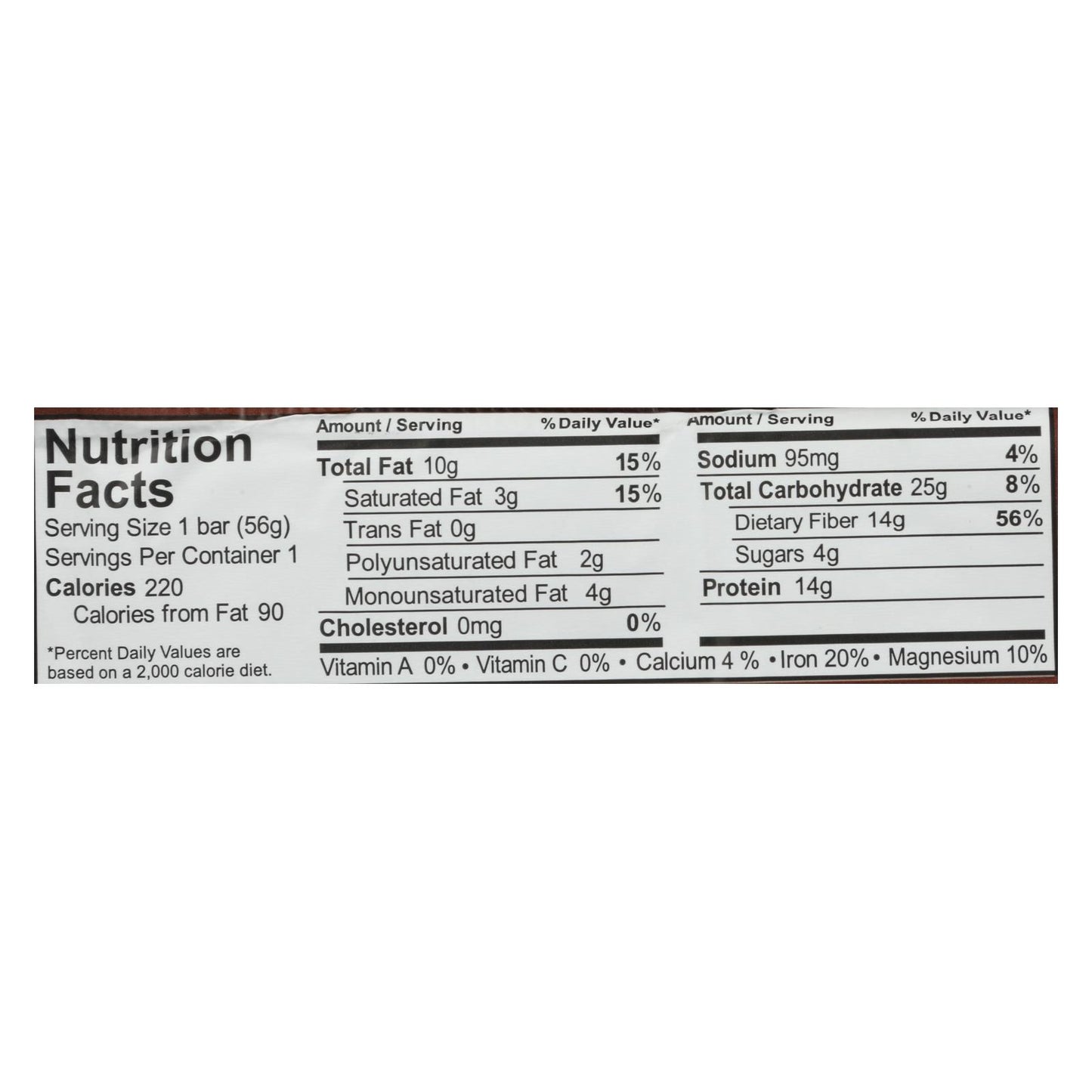Aloha, Chocolate Chip Cookie Plant Protein Bar, Case Of 12, 1.98 oz