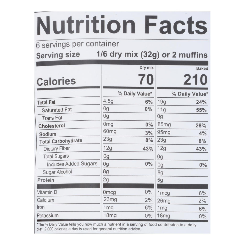 Lakanto - Muffin Mix Blueberry - Case of 8-6.77 OZ