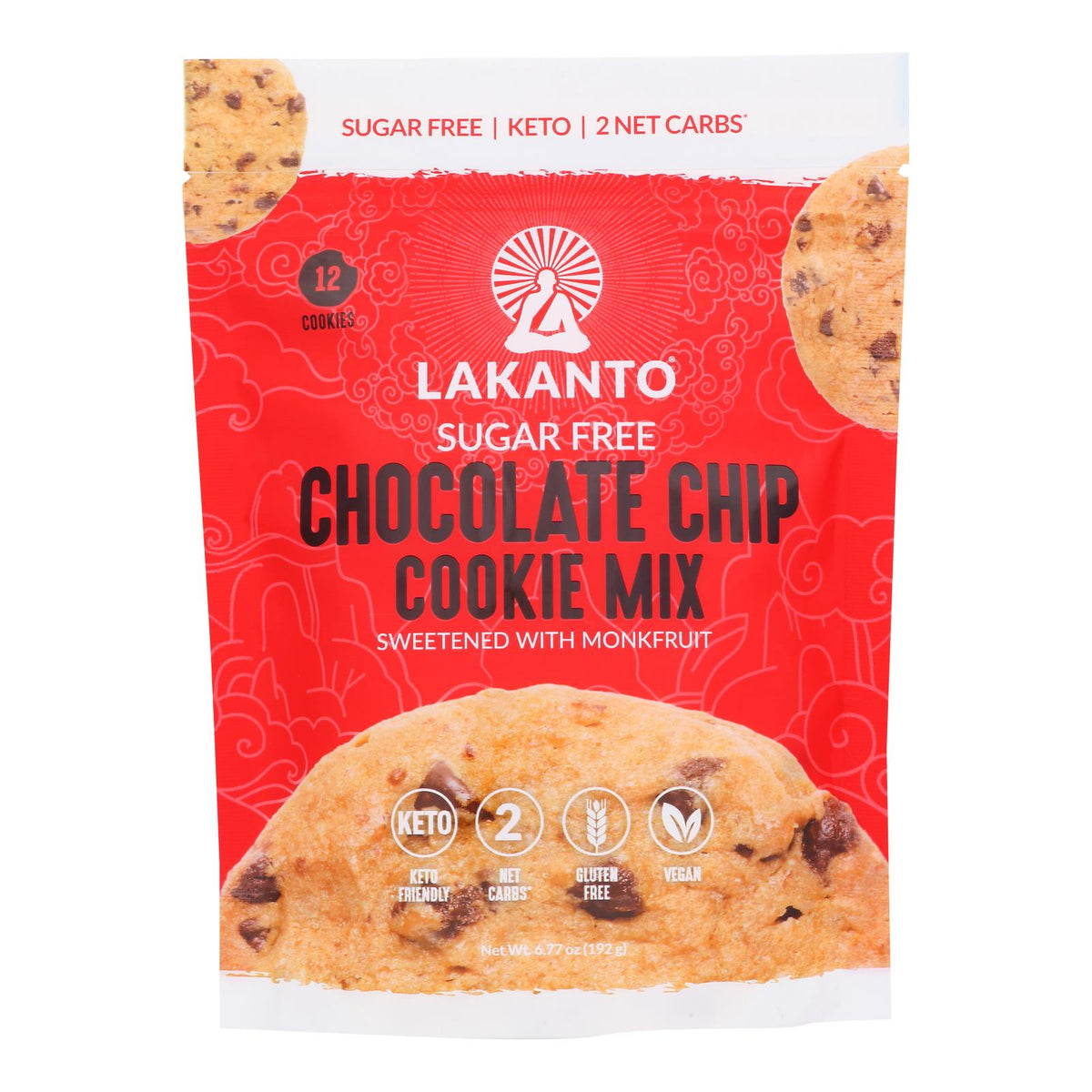 Lakanto - Mix Cookie Chocolate Chip Sugar Free - Case of 8-6.77 OZ