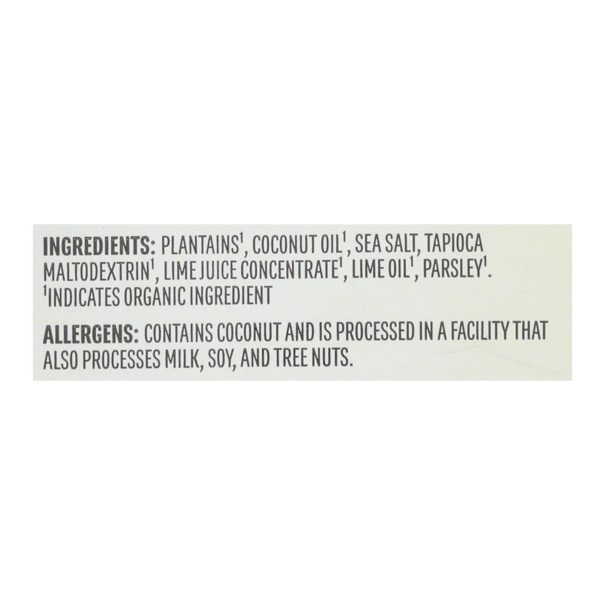 Barnana - Plantn Chips Acaplc Lme - Case of 6-2 OZ