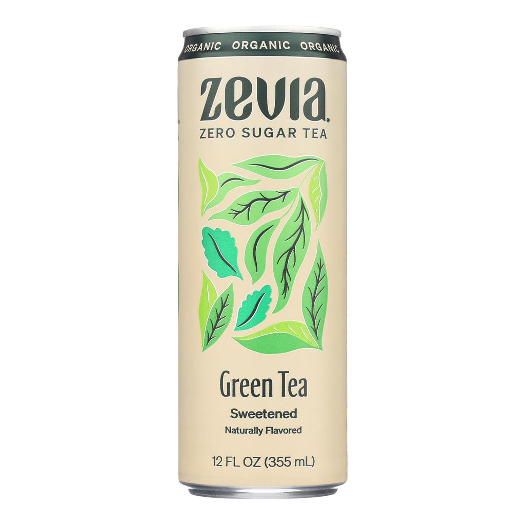 Zevia Sweetened Green Tea - Case of 12 - 12 FZ