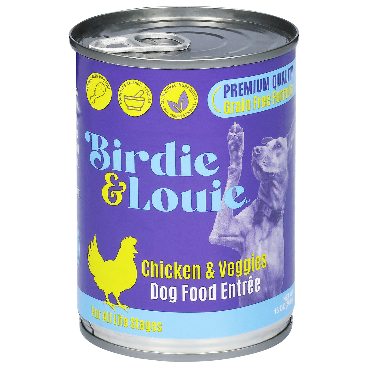 Birdie & Louie - Dog Food Chicken Veggies - CS of 12-13 OZ