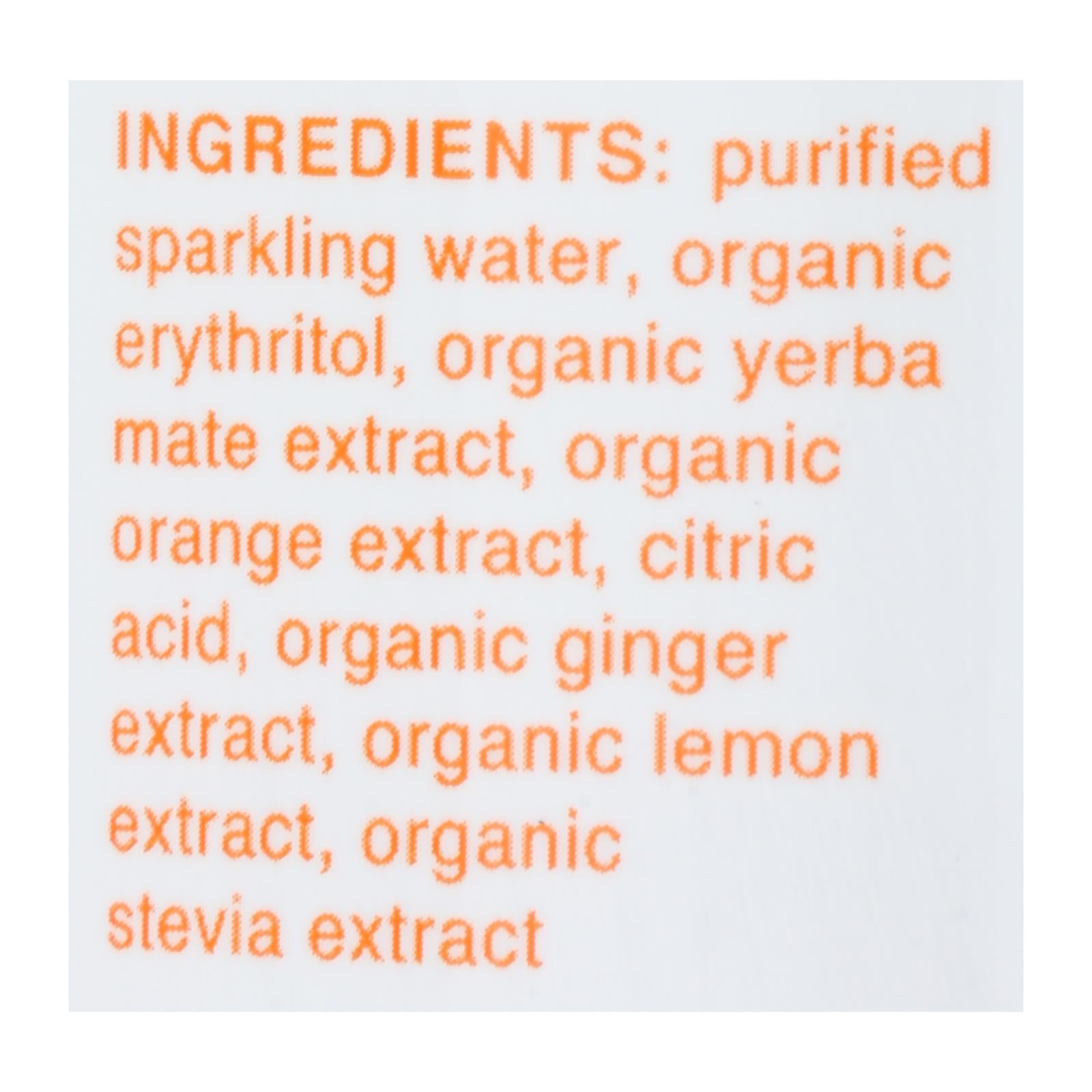 Clean Cause - Yrba Sparkling Orng Ginger - Case of 12-16 FZ