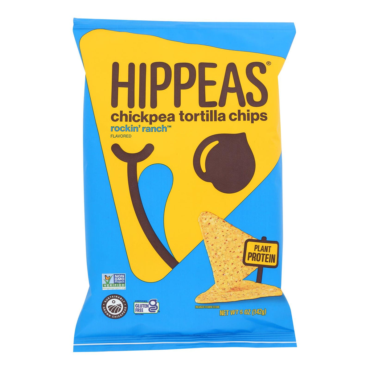 Hippeas - Tortilla Chip Chickpea Vegan Ranch - Case of 12-5 Ounce