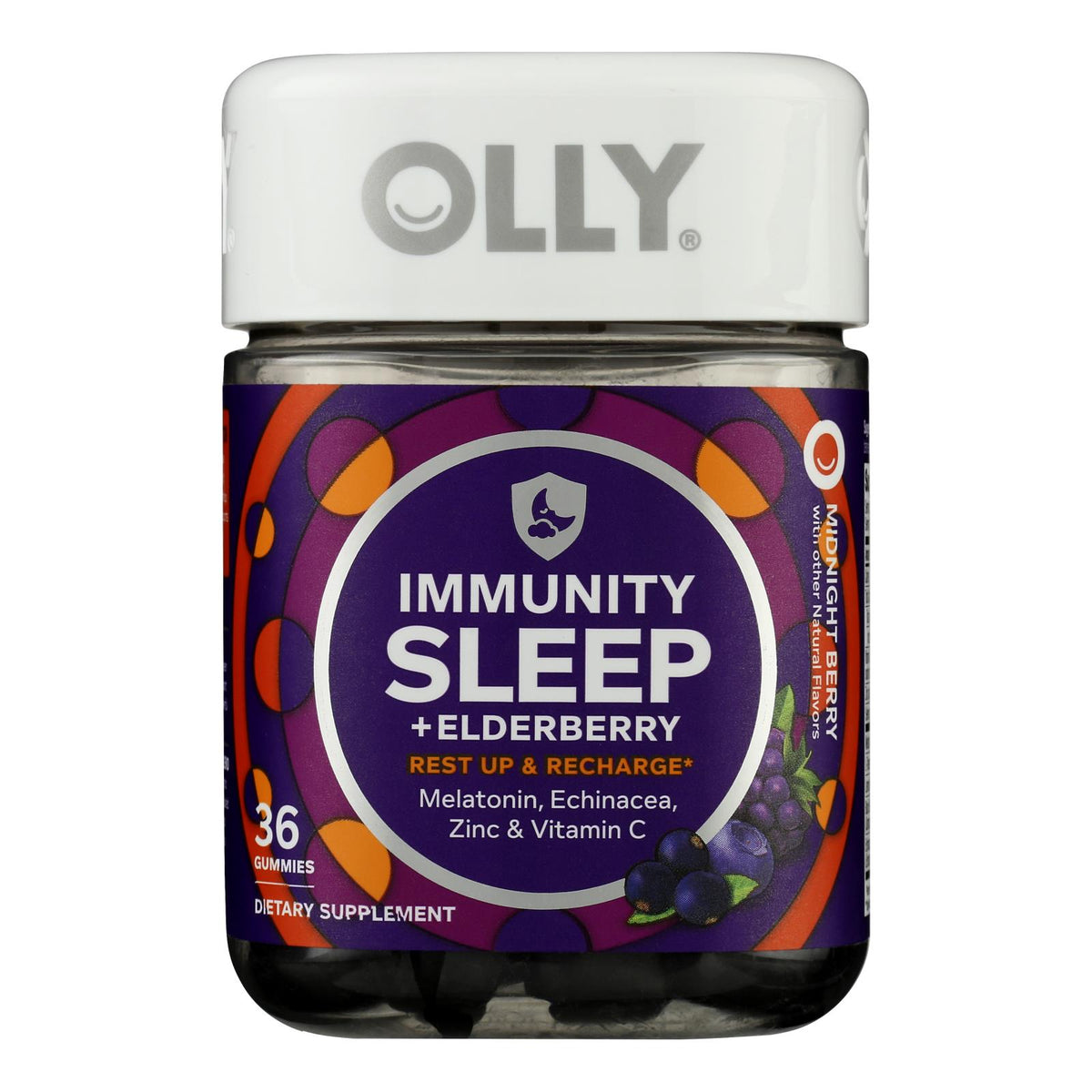 Olly - Supplement Immune Sleep Elderberry - Case of 3-36 Count