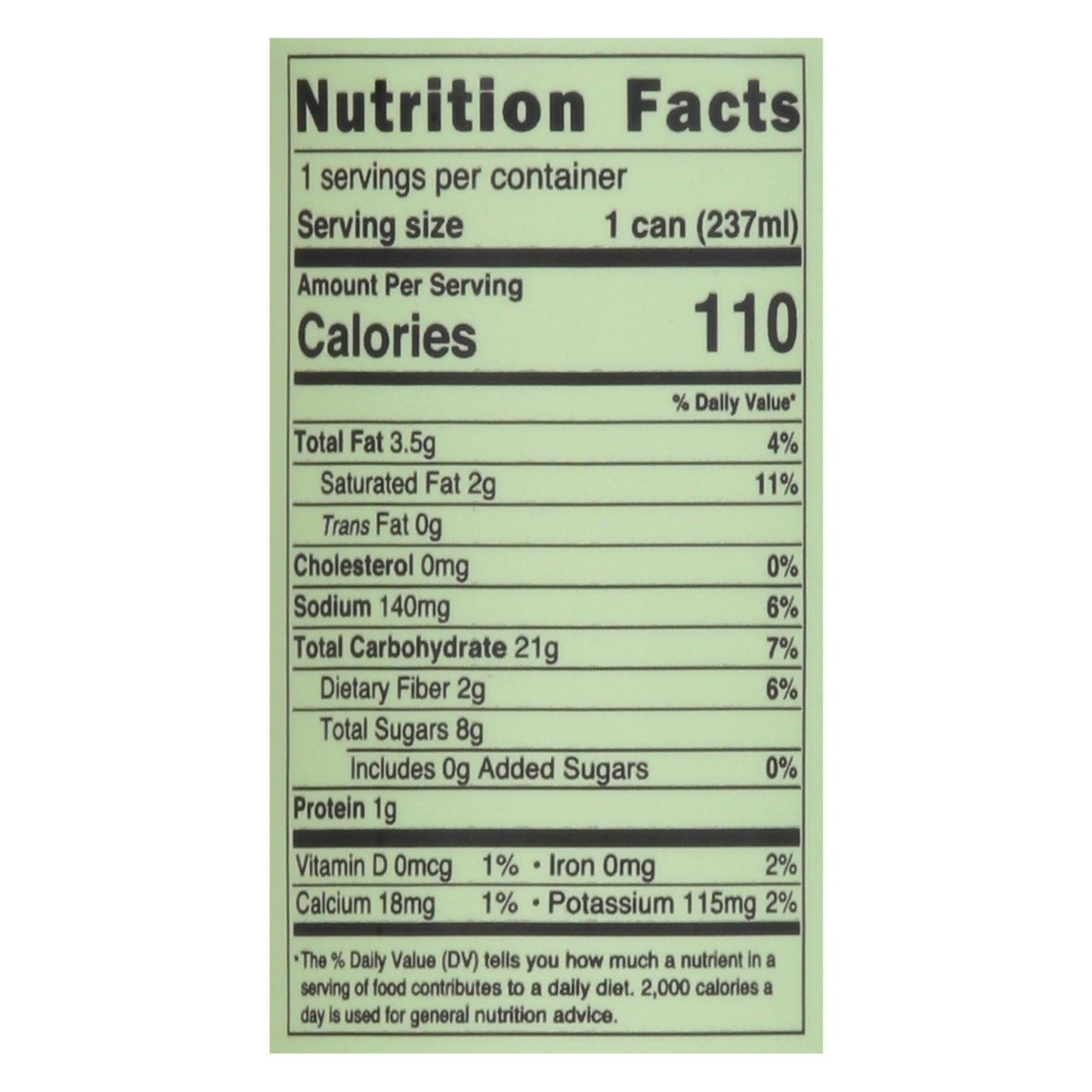 Pop & Bottle, Latte Oat Milk Matcha Green Tea, Case Of 12, 8 fl oz