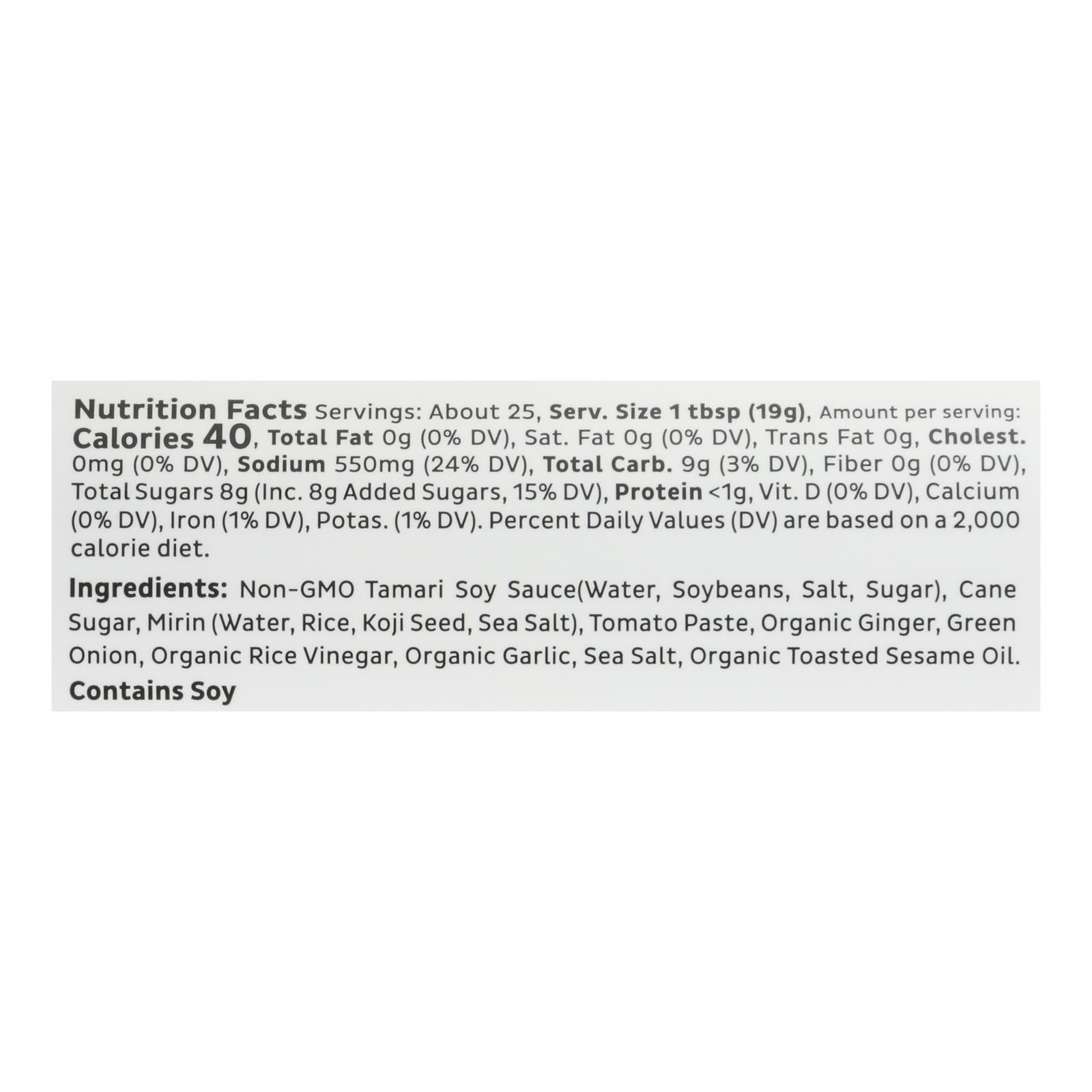 Bachan's - Sauce Japanese Bbq Gluten Free - Case of 6-17 FZ