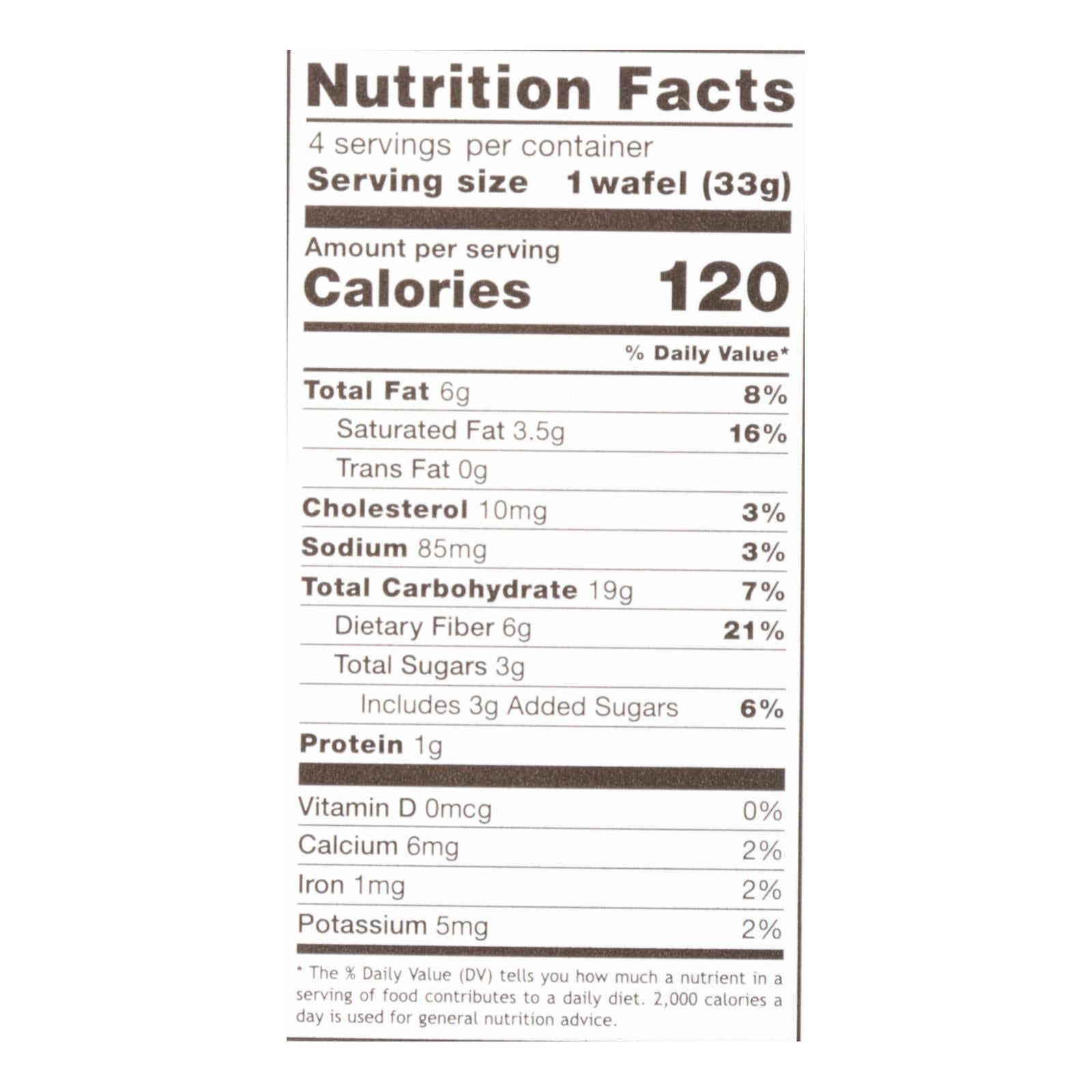 Rip Vanilla Wafels - Wafel Snkrddl Low Sugar 4pk - Case of 12-4.64 OZ