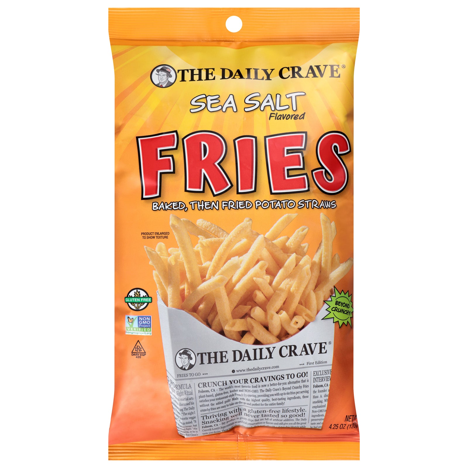 The Daily Crave - Fries Himalayan Pink Salt - CS of 8-4.25 OZ