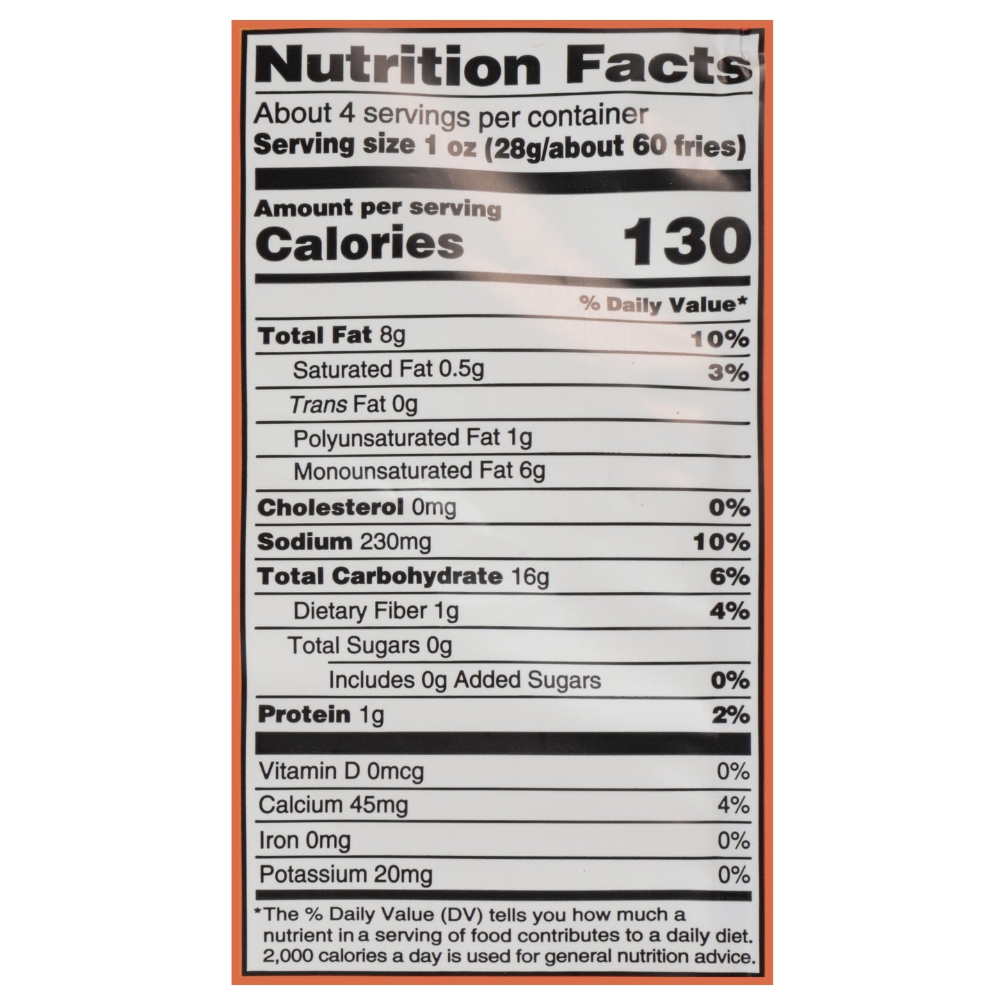 The Daily Crave - Fries Himalayan Pink Salt - CS of 8-4.25 OZ