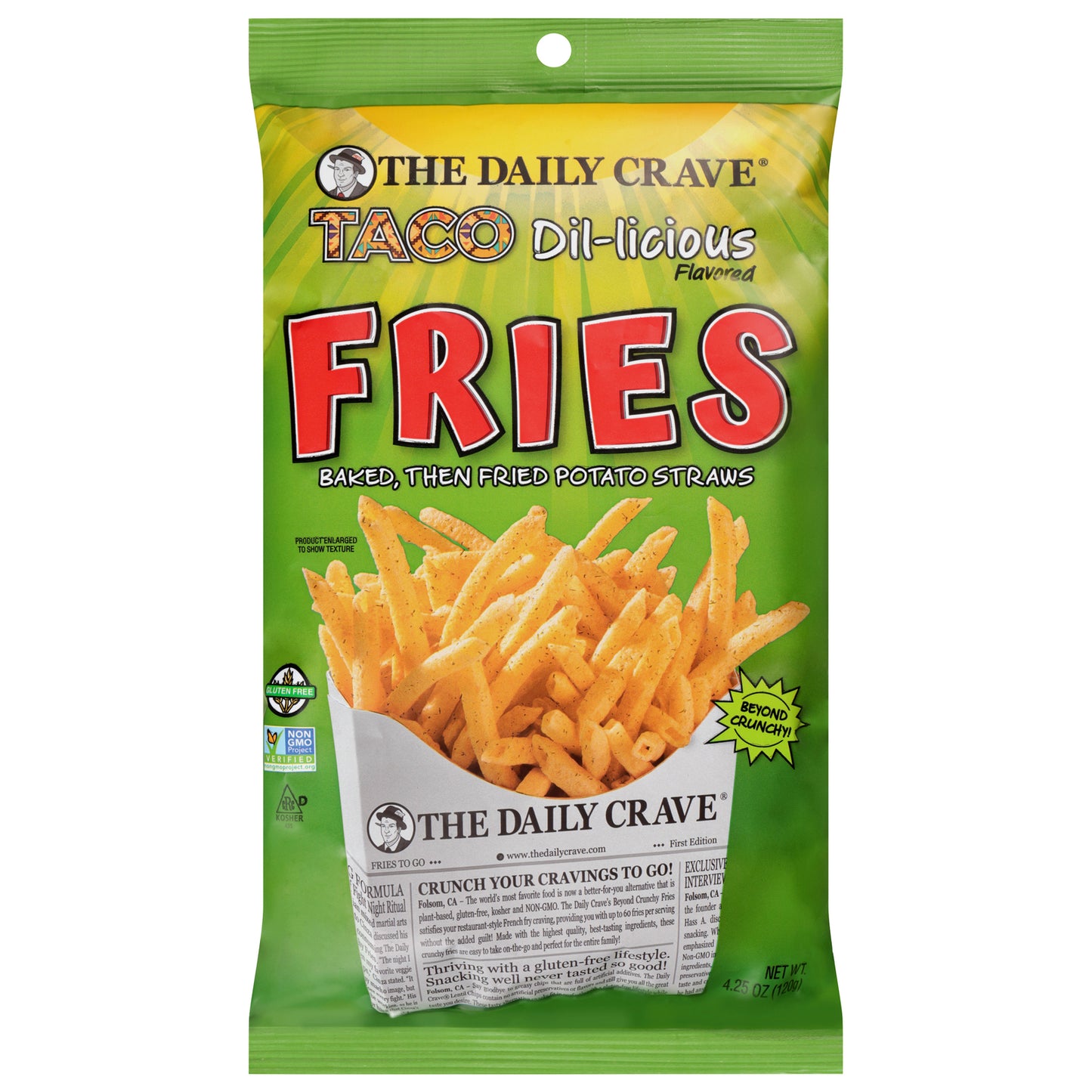The Daily Crave - Fries Taco Del-licious - CS of 8-4.25 OZ
