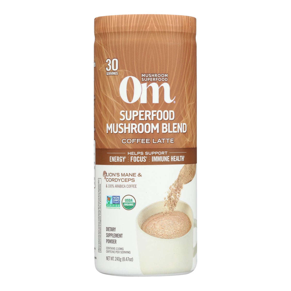 Om - Coffee Latte Blend - 1 Each -8.47 OZ