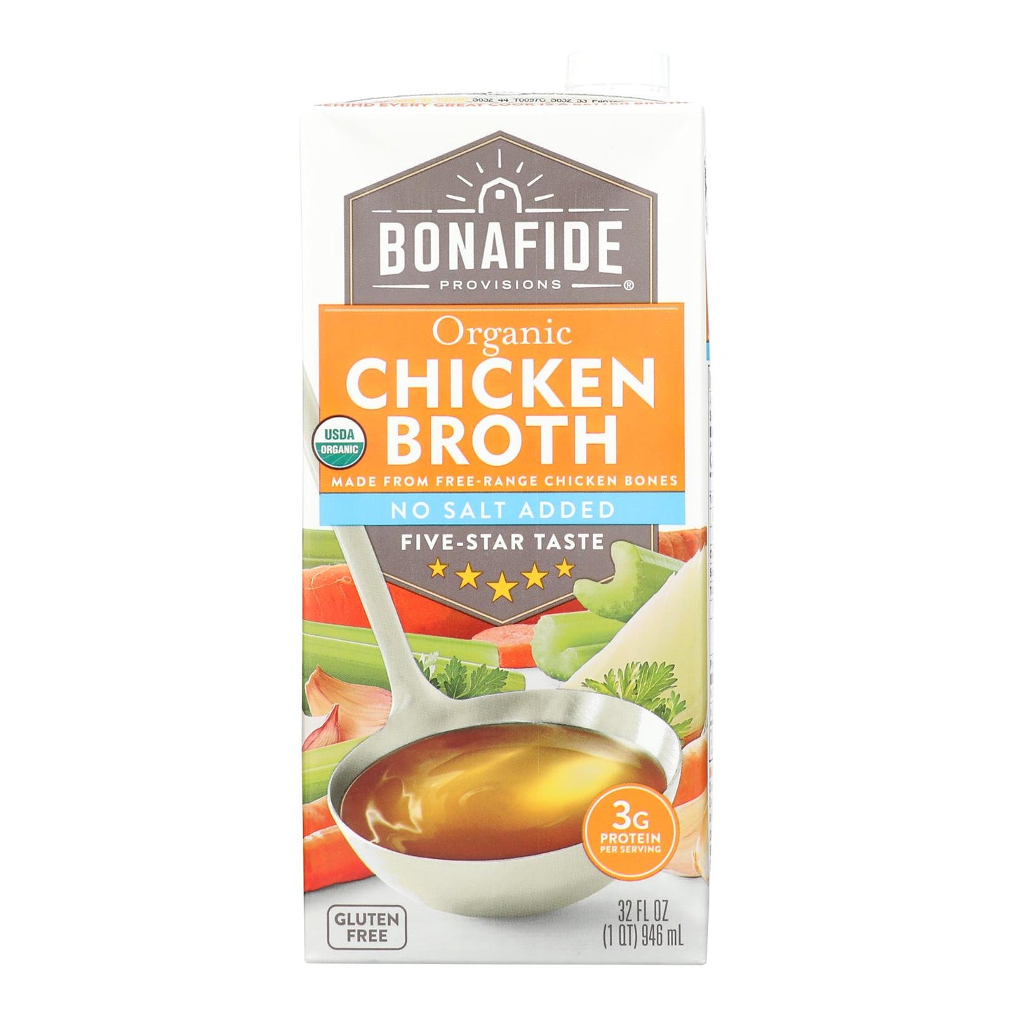 Bonafide Provisions - Broth Chicken No Salt - Case of 6-32 FZ