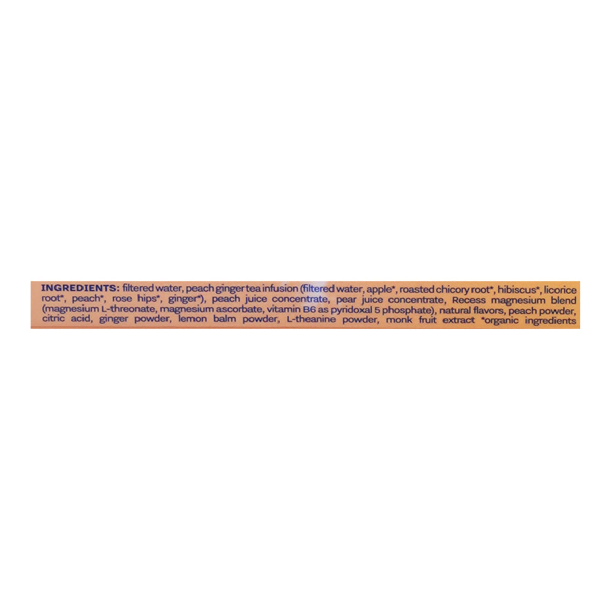 Recess - Sparkling Water Peach Ginger Magnsm - Case of 12-12 FZ