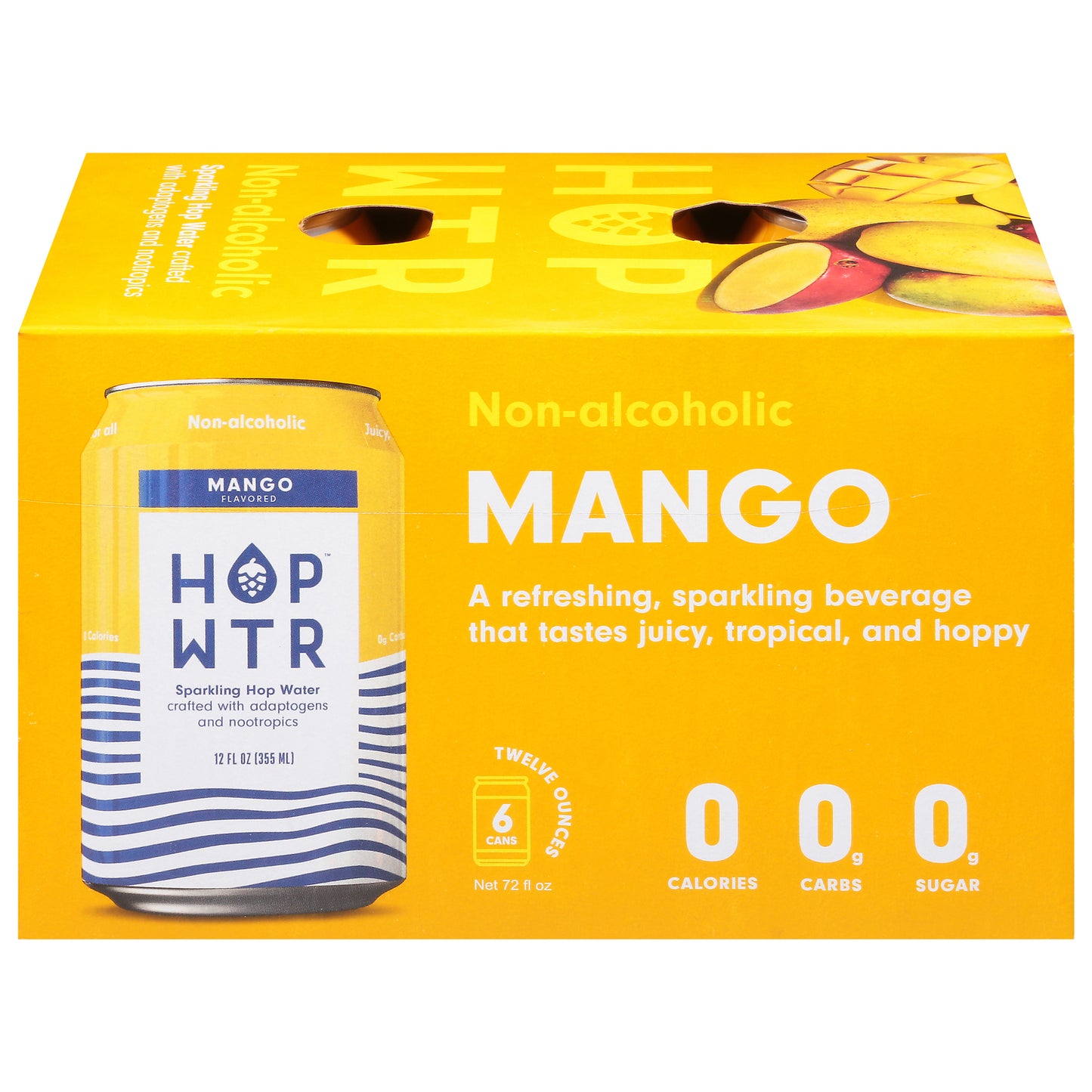 Hop Water - Hop Water Spk Mango 6pk - Case of 4-6/12 FZ