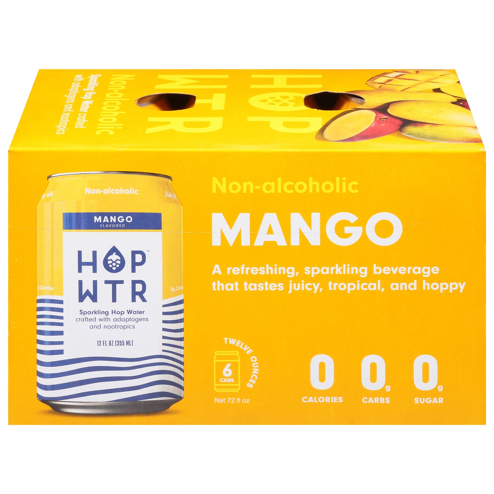Hop Water - Hop Water Spk Mango 6pk - Case of 4-6/12 FZ