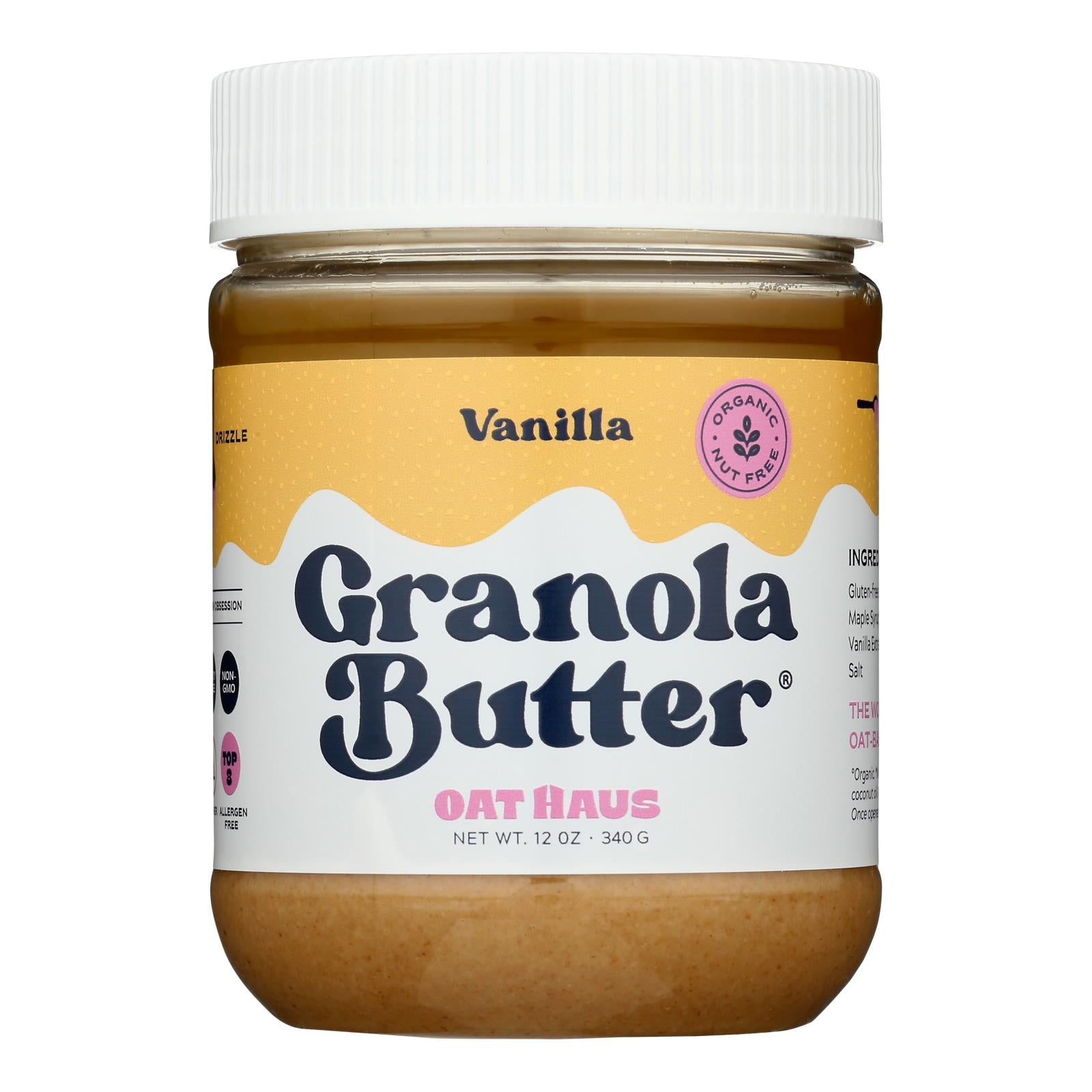 Oat Haus - Butter Granola Vanilla - Case of 6-12 OZ