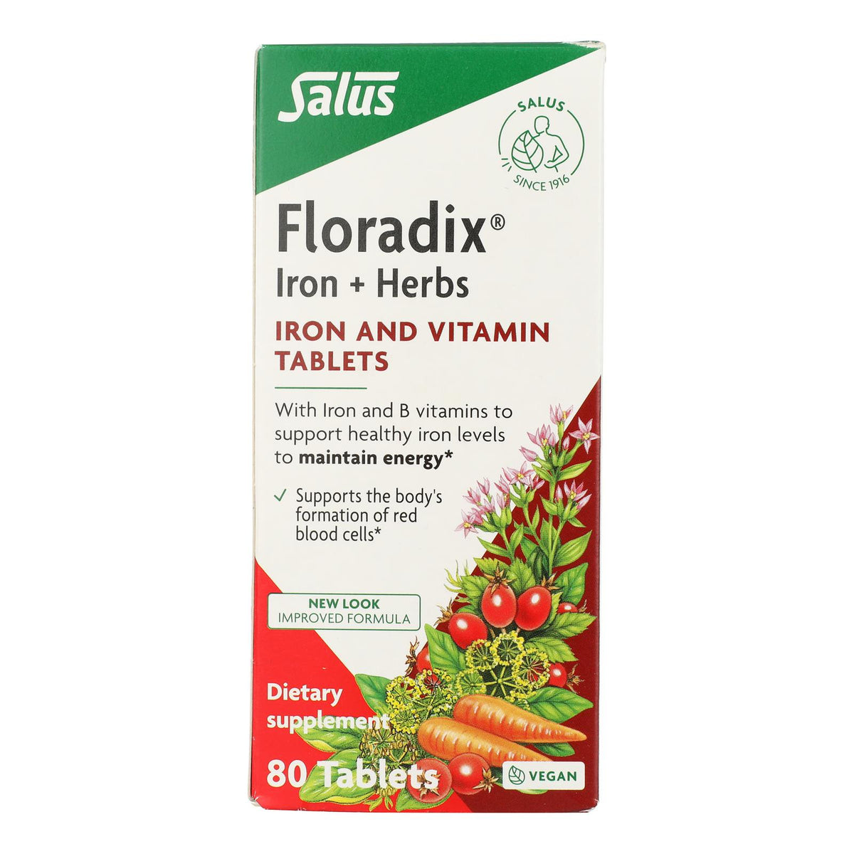 Salus - Floradix Iron+herbs - EA of 1-80 TAB