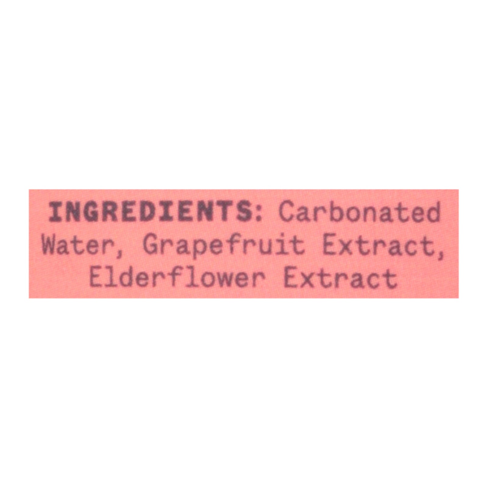 Aura Bora - Spk Water Eldflwr Grapefruit - Case of 12-12 OZ