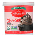 Miss Jones Organic Chocolate Frosting  - Case of 6 - 320 GRM