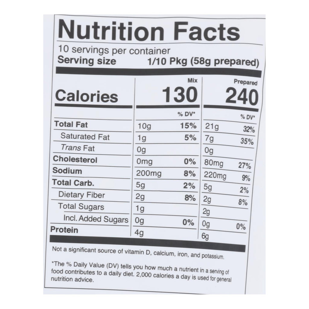 Miss Jones Baking Co - Cornbread Mix Keto Gluten Free - Case of 6-7.4 OZ