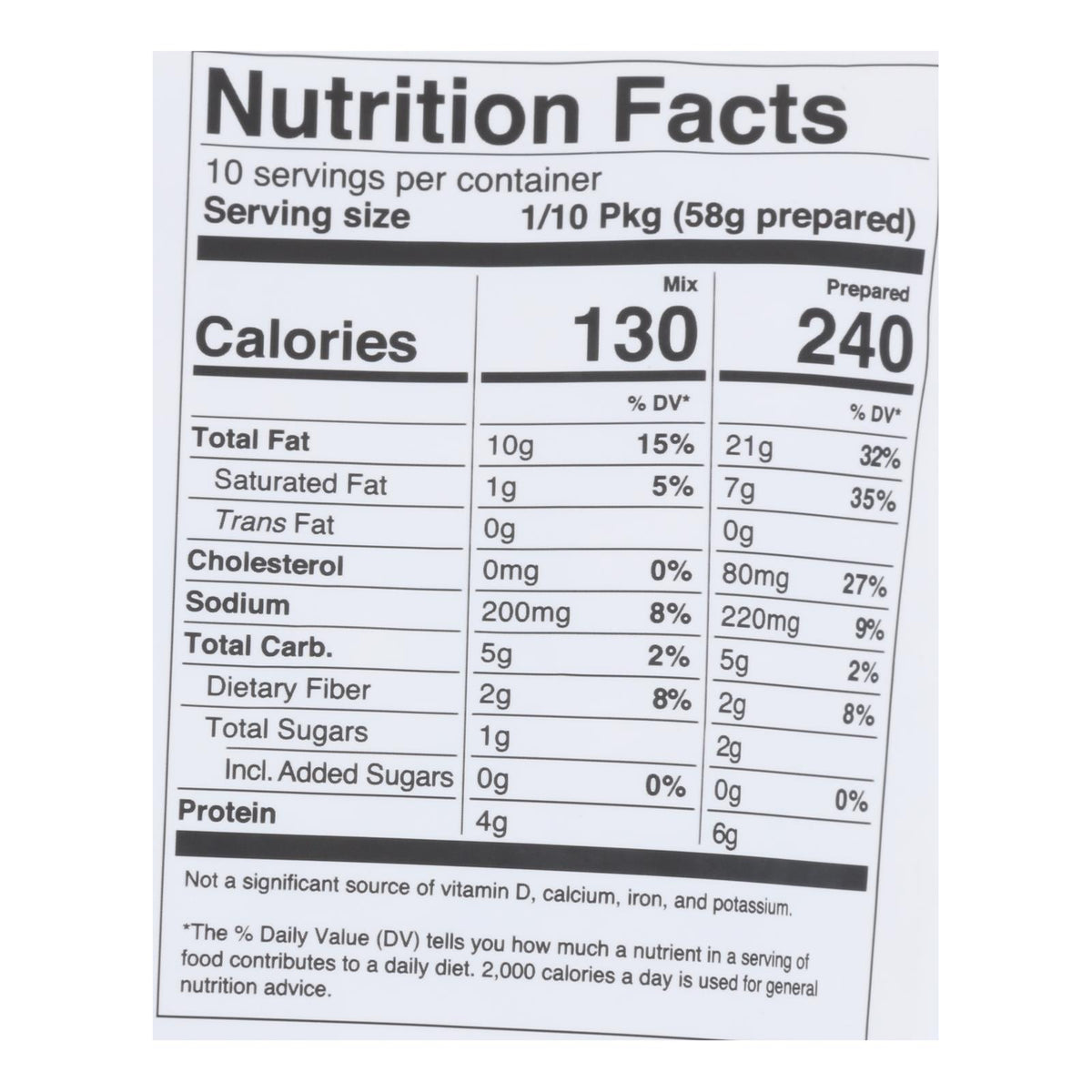 Miss Jones Baking Co - Cornbread Mix Keto Gluten Free - Case of 6-7.4 OZ