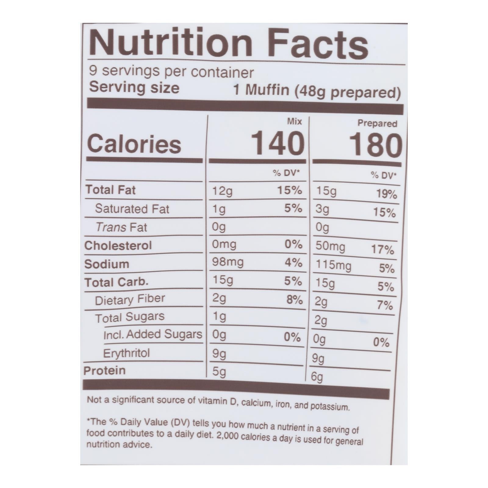 Miss Jones Baking Co - Muffin Mix Blueberry Keto Gluten Free - Case of 6-10.57 OZ