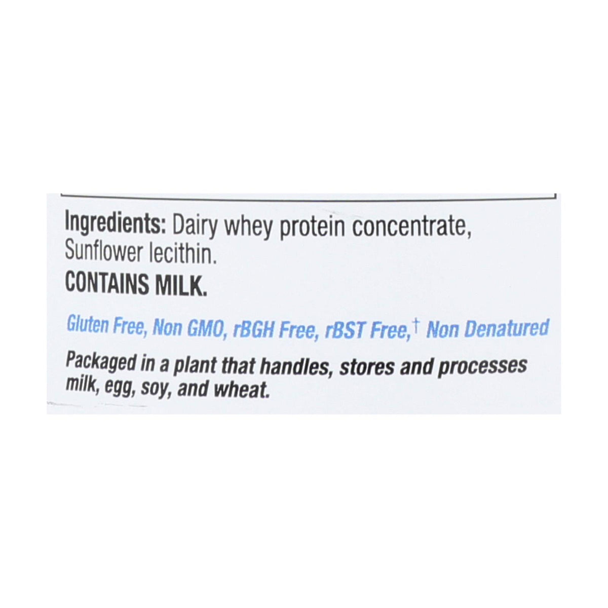 Tera's Whey Protein - rBGH Free - Plain - Unsweetened - 12 oz