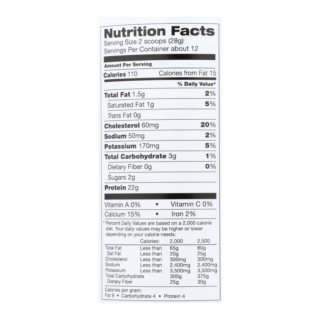 Tera's Whey Protein - rBGH Free - Plain - Unsweetened - 12 oz