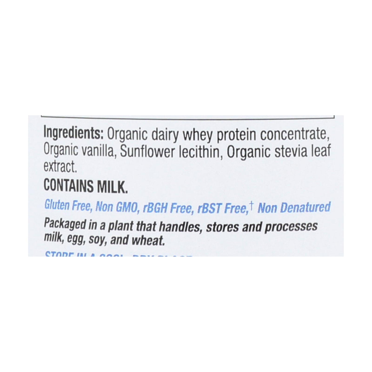Teras Whey Protein Powder - Whey - Organic - Bourbon Vanilla - 12 oz