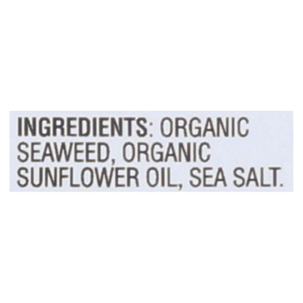Gimme, Organic Roasted Sea Salt Seaweed Snacks, Case Of 12, .35 oz