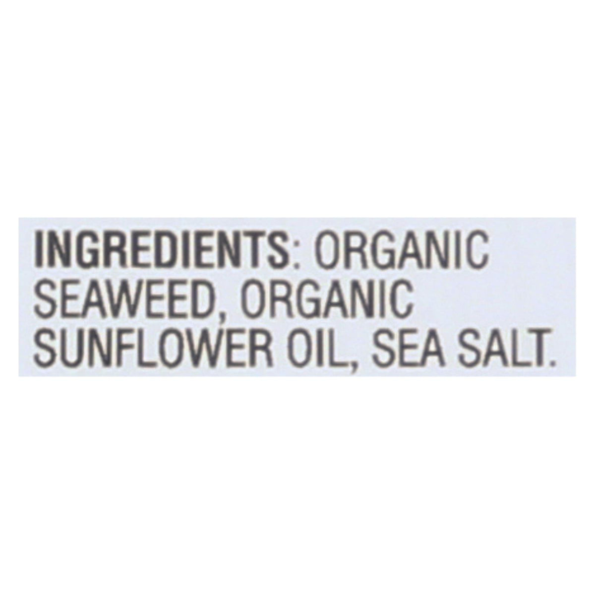 Gimme, Organic Roasted Sea Salt Seaweed Snacks, Case Of 12, .35 oz