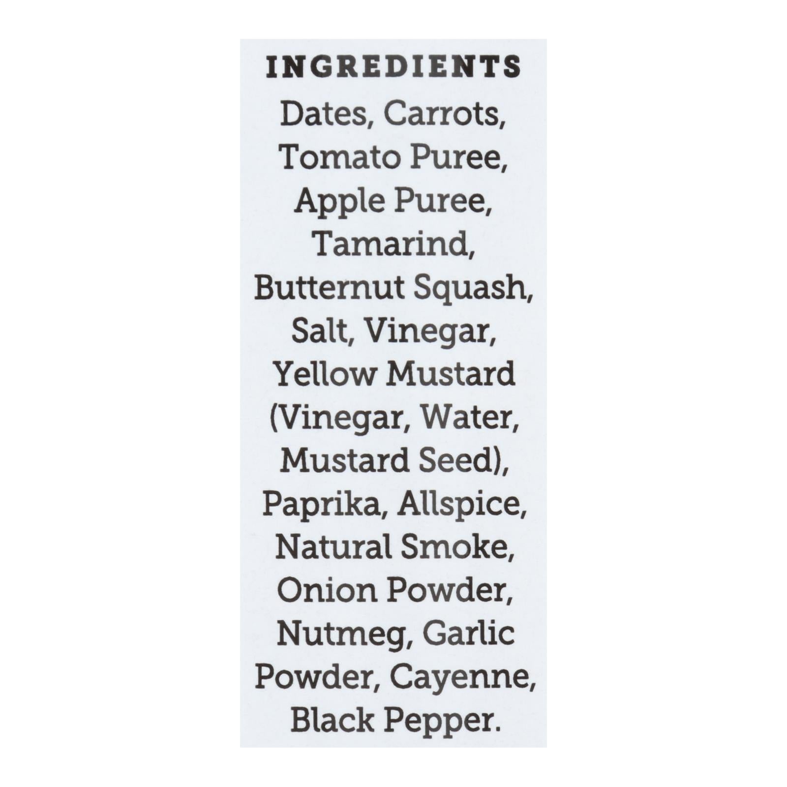 True Made Foods - Bbq Sauce Memphis No Sugar - Case of 6-18 OZ