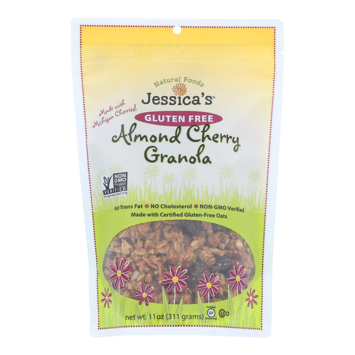 Jessica's Gluten-Free Almond Cherry Granola  - Case of 12 - 11 OZ