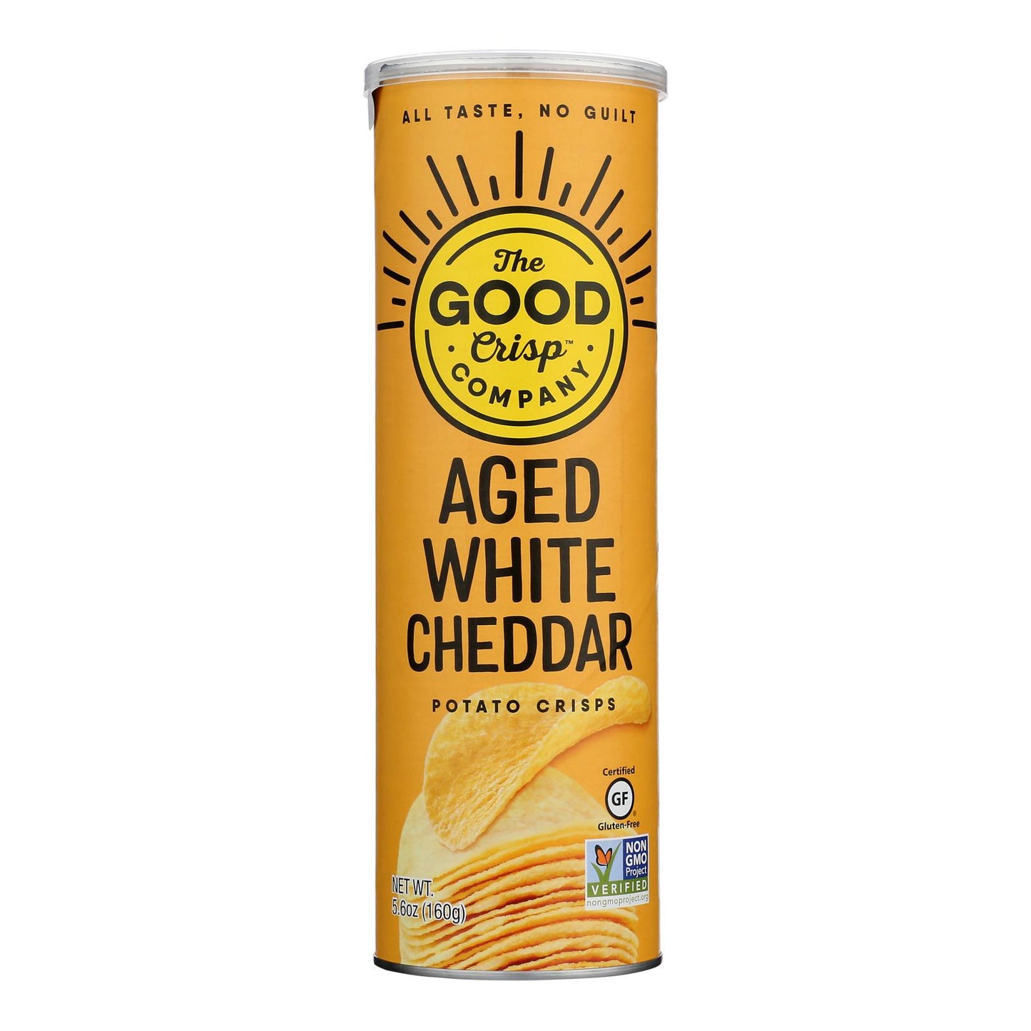 The Good Crisp, Potato Aged White Cheddar, Case Of 8, 5.6 oz