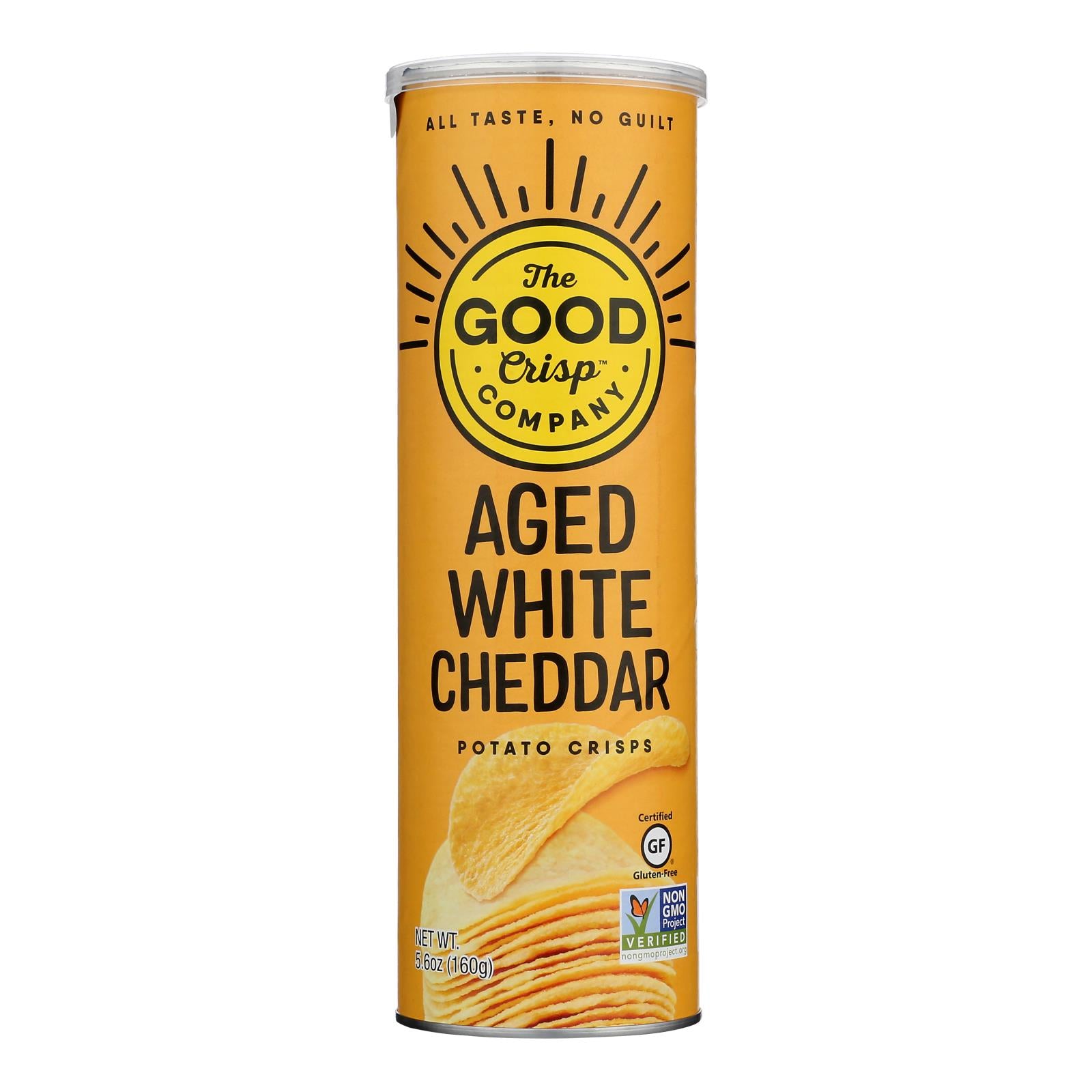 The Good Crisp, Potato Aged White Cheddar, Case Of 8, 5.6 oz