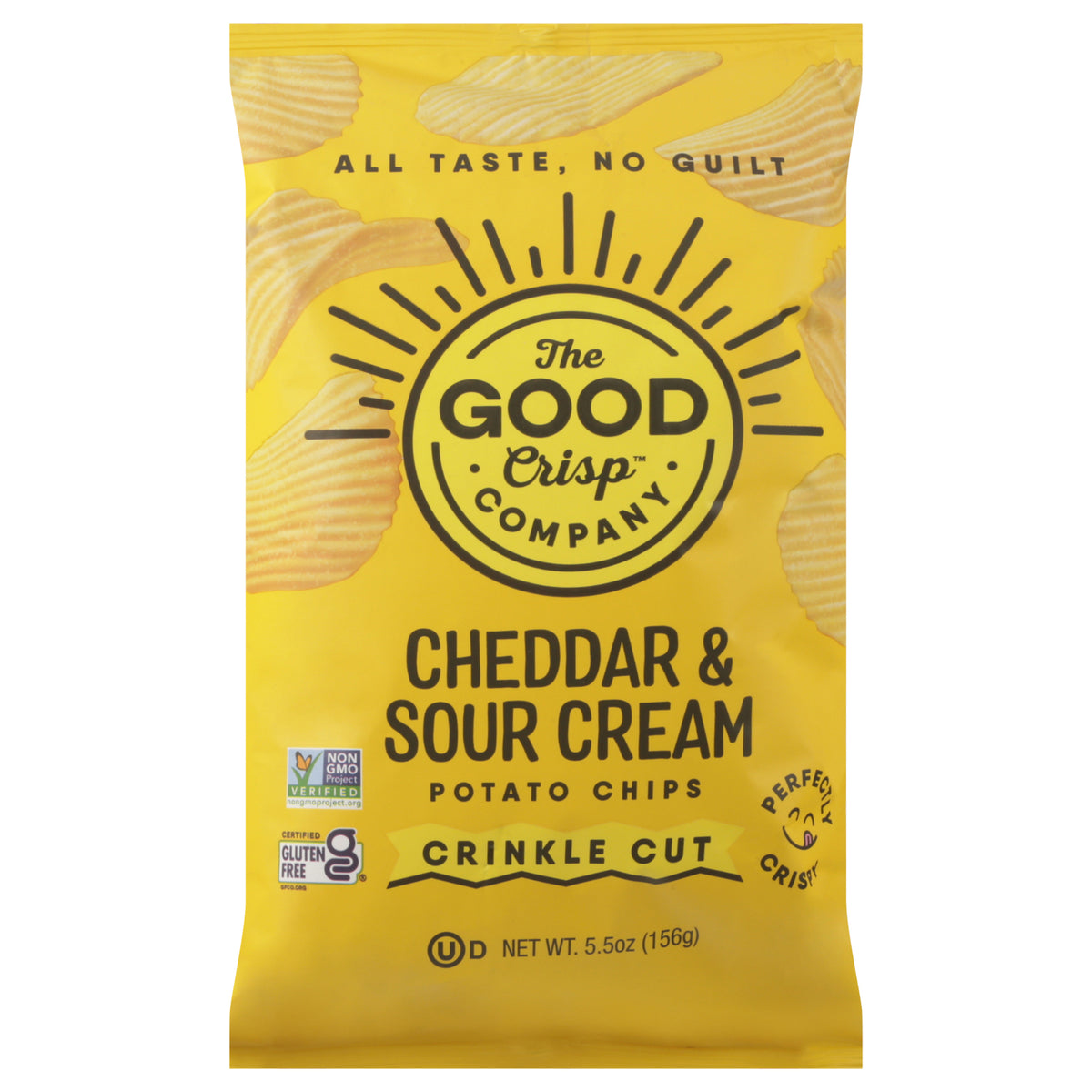 The Good Crisp Company - Pot Chip Ched Sour Crm - CS of 12-5.5 OZ