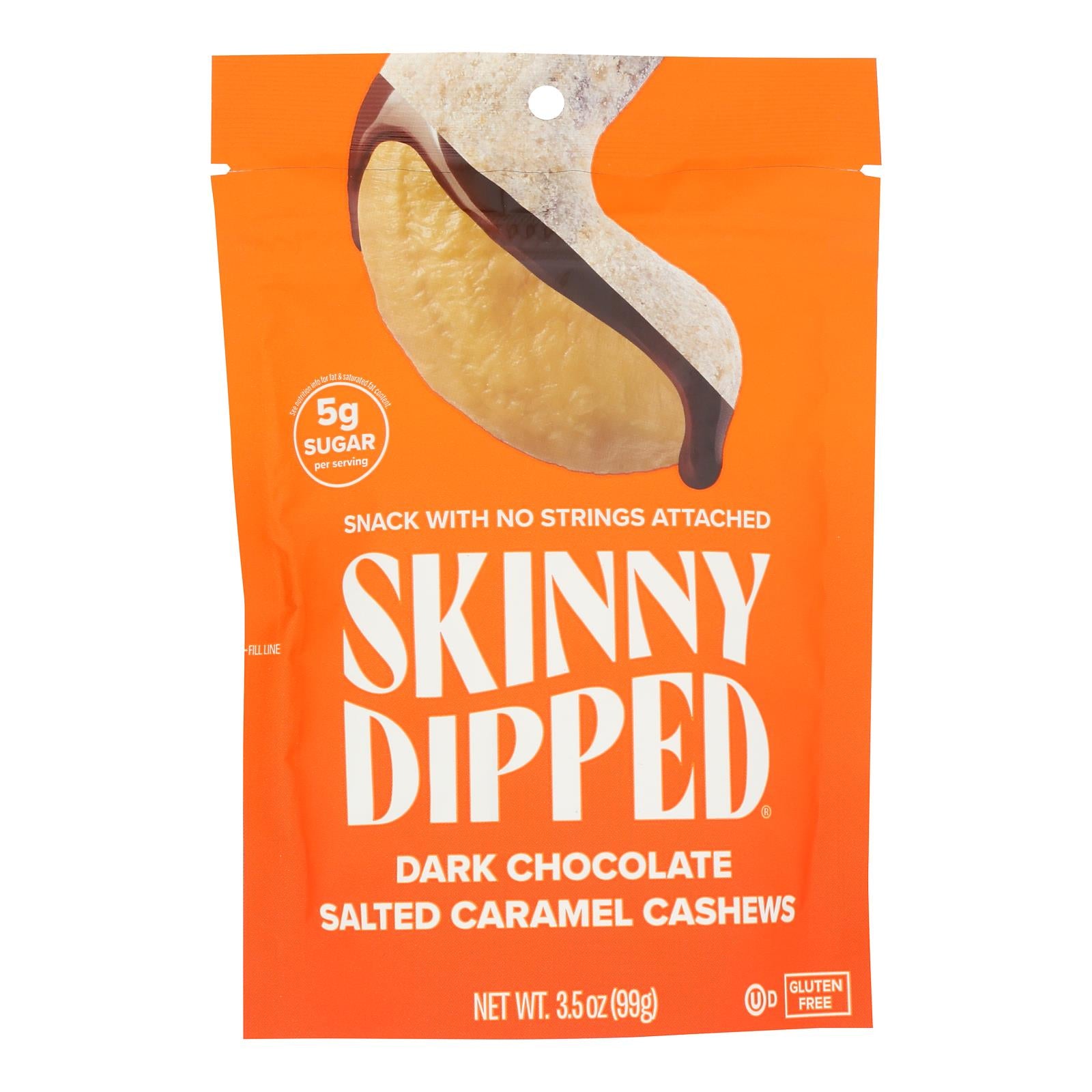 Skinnydipped - Dip Cashew Salted Caraml - Case of 10-3.5 OZ
