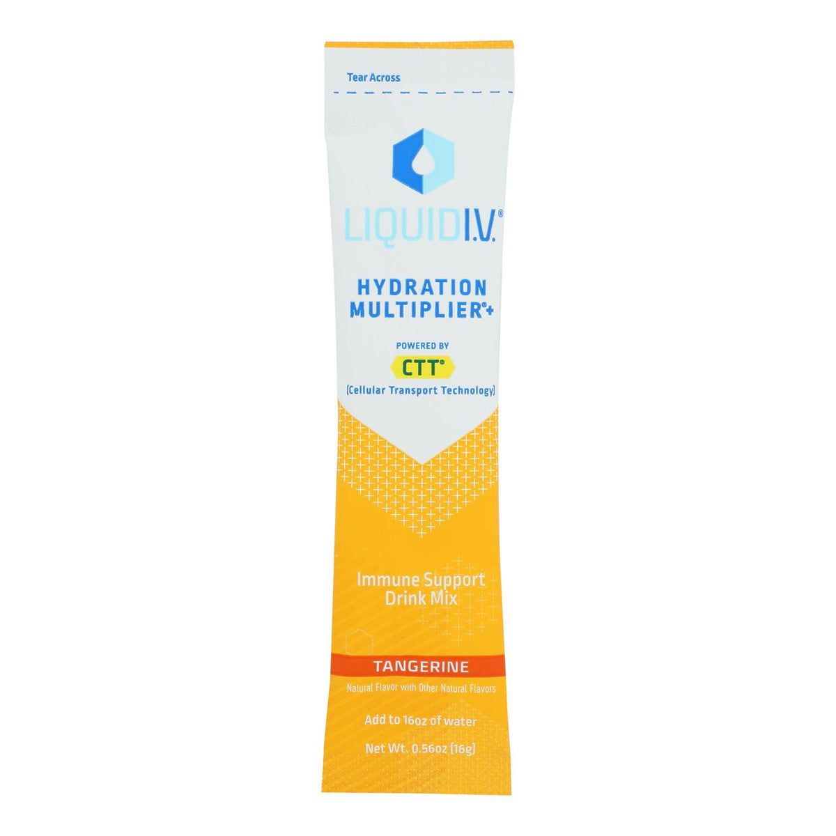 Liquid I.V., Hydrating Multiplier Immune Support Drink Mix Tangerine, Case Of 8, .56 oz