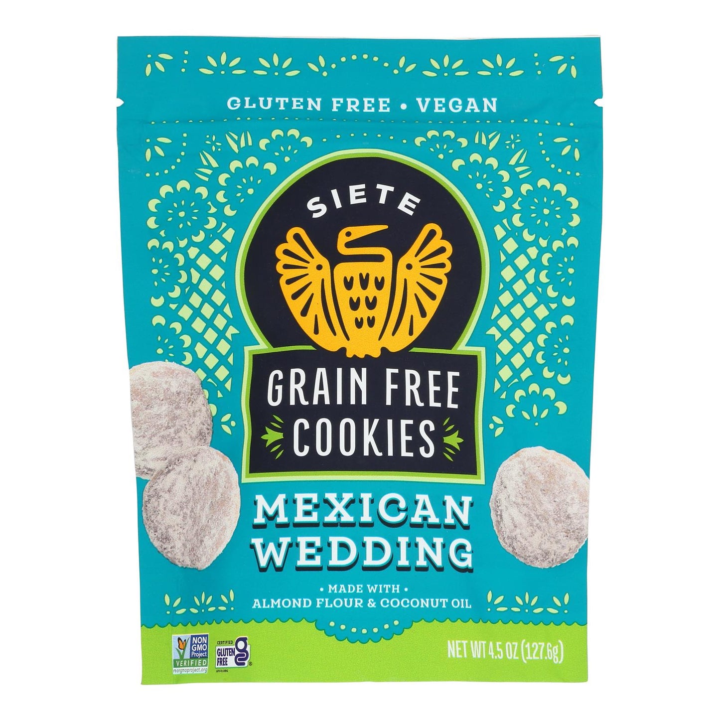 Siete Family Foods, Cookie Grain Free Mexican Wedding, Case Of 10, 4.5 oz