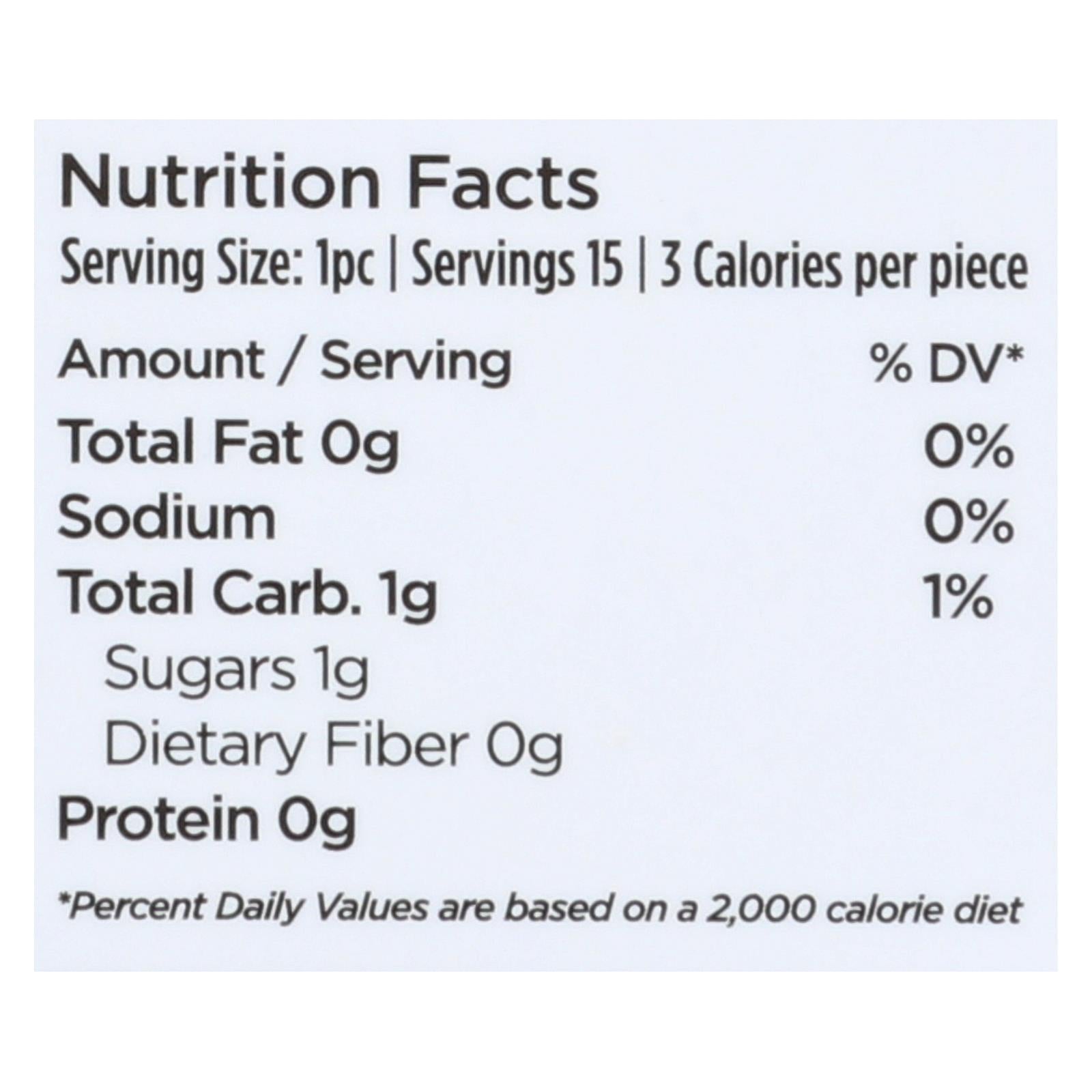 Simply Gum All Natural Gum - Ginger - Case of 12 - 15 Count