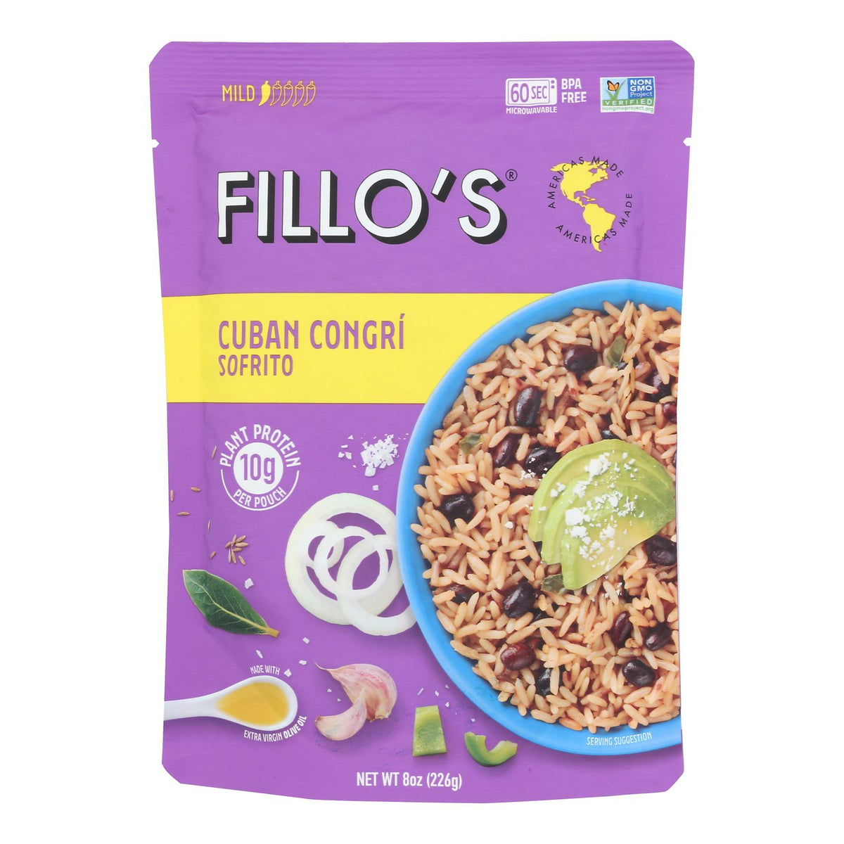 Fillo's - Congri Rice/beans Cuban - Case of 6-8 OZ