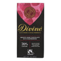 Divine - Bar Dark Chocolate W/raspberry - Case of 12 - 3 OZ